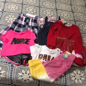 ATUN, Lighting Bug, Cat & Jack Dresses, Tights, Nike Short & Garanimals Set